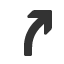 curved-to-north-east-nav-barb-arrow icon