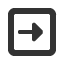 rightwards-square-empty-triangle-headed-arrow icon
