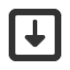 downwards-square-empty-triangle-headed-arrow icon