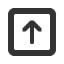 upwards-square-empty-arrow icon