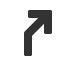 upwards-then-north-east-nav-arrow icon