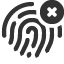 fingerprint-remove icon