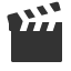 clapperboard-open icon