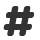 hash icon