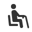 sitting-elderly icon