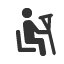 sitting-injured icon