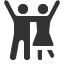 partners-waving-mixed icon