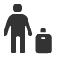 traveling-standing icon