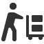 traveling-luggage-trolley icon