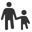 man-parent-child icon