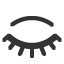eye-closed icon