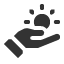 hand-sun icon