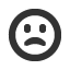 slightly-frowning icon