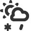 sleet-showers-light icon
